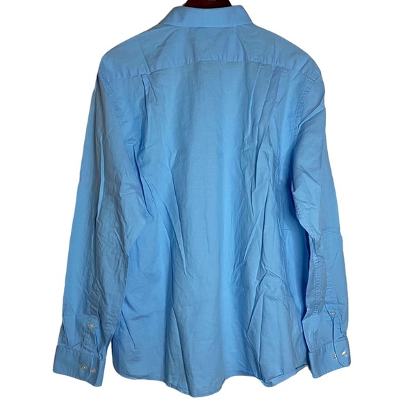 Tommy Hilfiger Slim Fit Bue Button Down Dress Shirt Extra Large XL - Picture 2 of 15